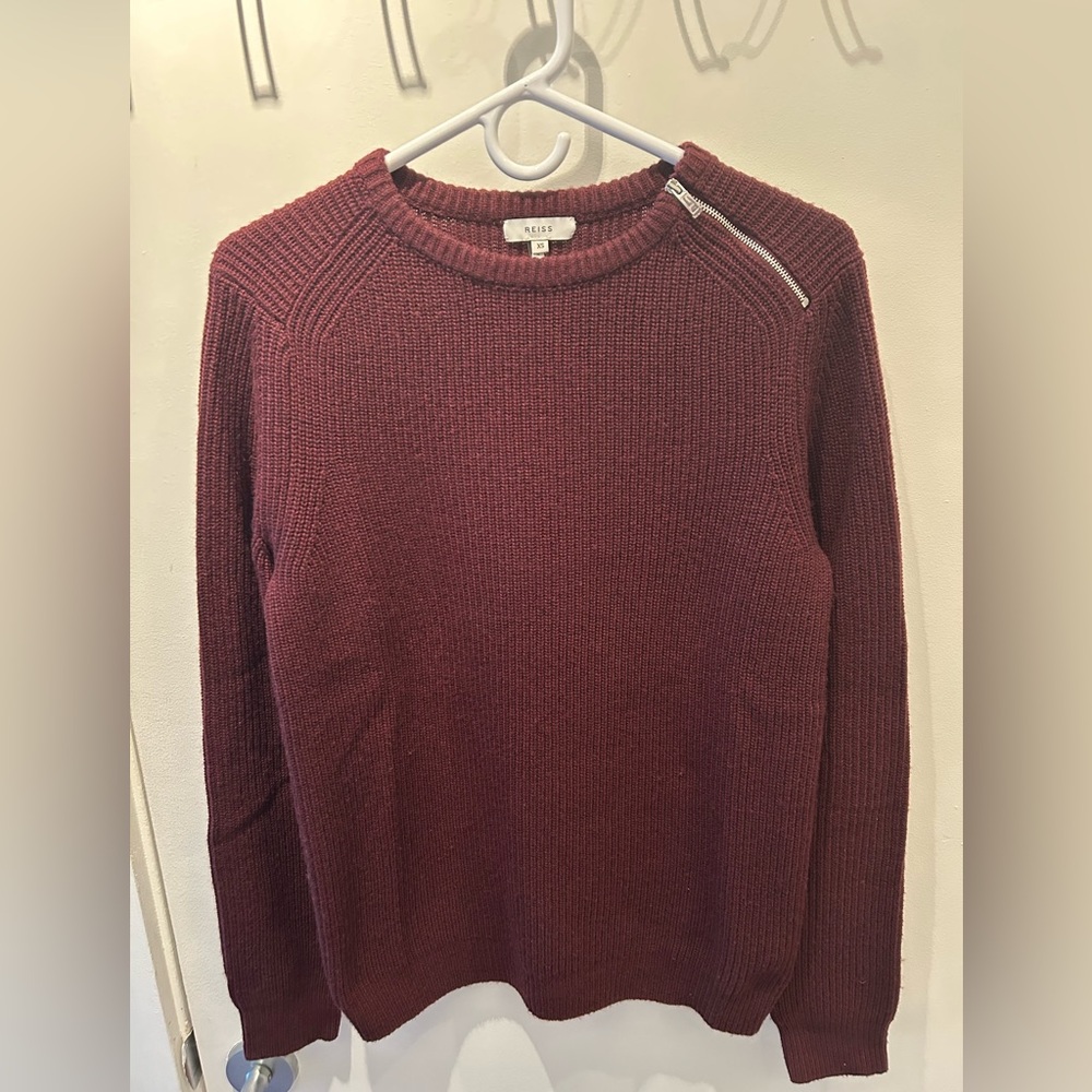 Reiss Men’s sweater with zipper detail